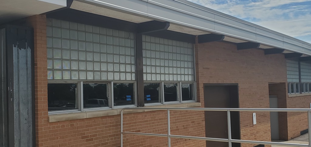 Good-bye glass block! New windows coming soon.