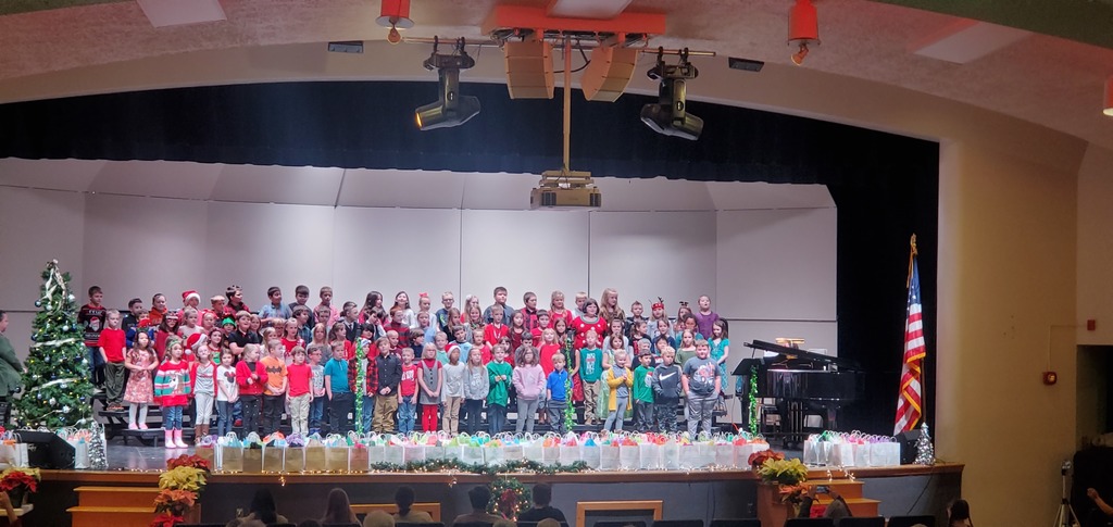 first graders sang beautifully